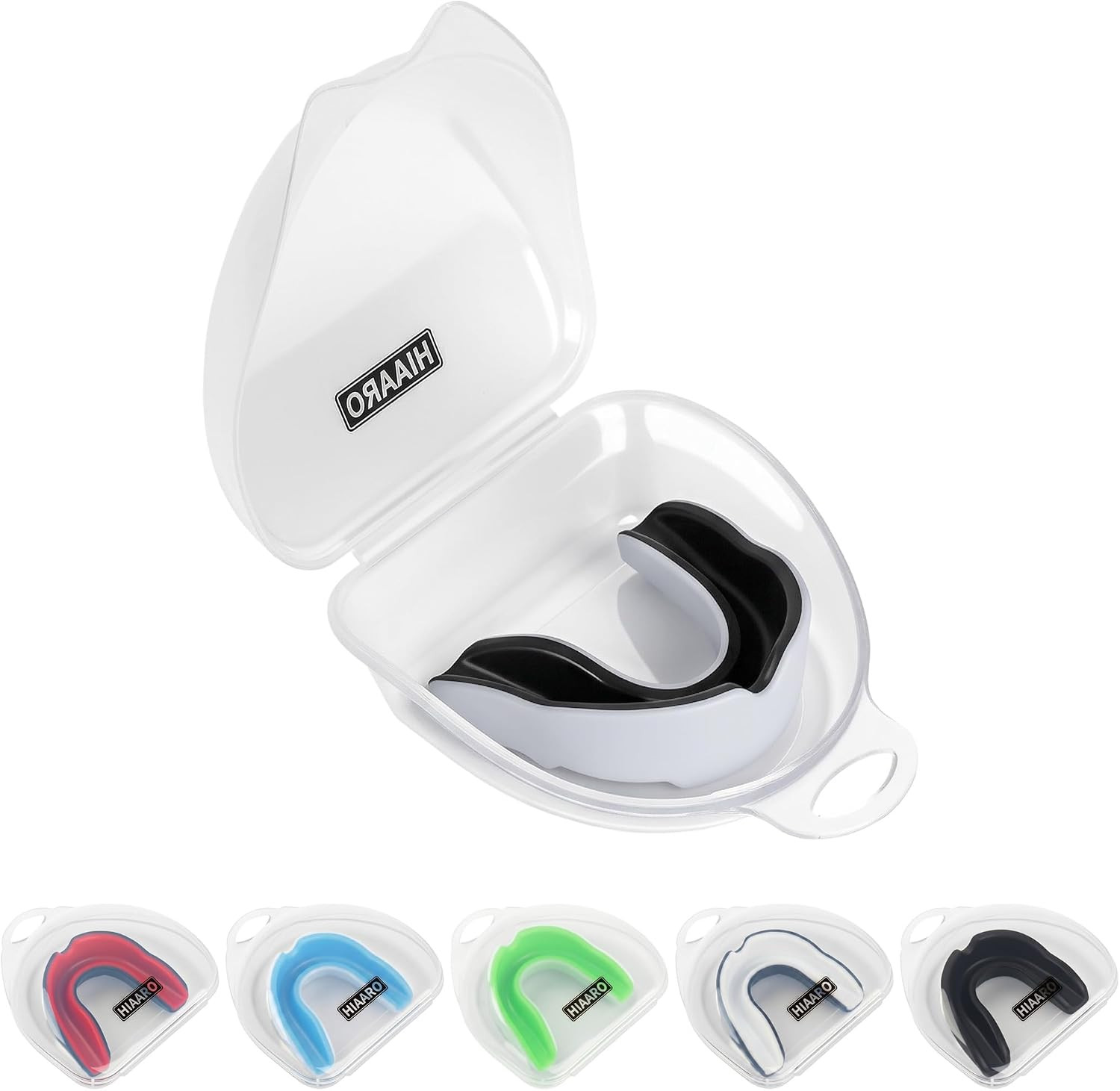 6 Pack Sports Mouthguard, Kids & Youth Mouth Guard with Case for Boxing, MMA
