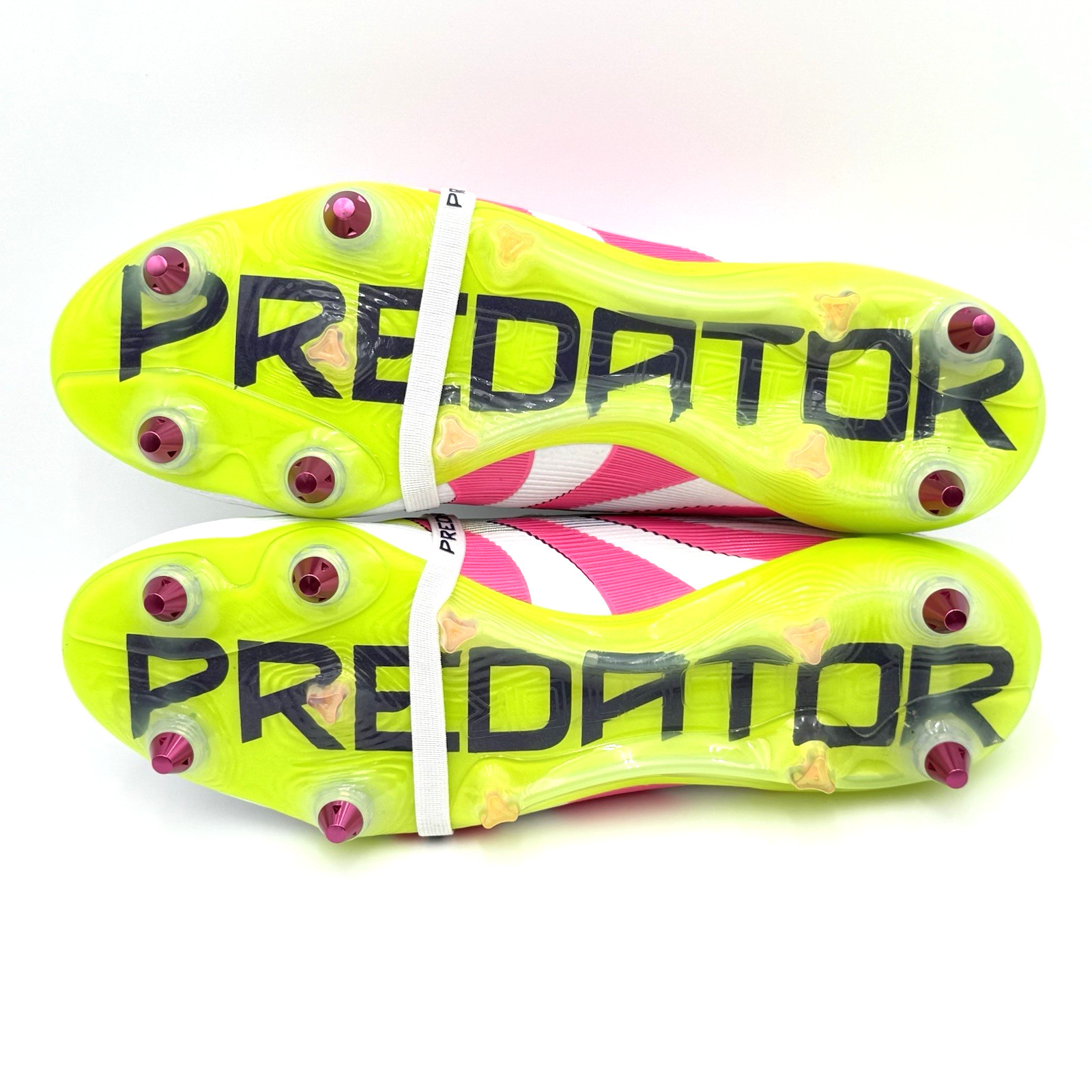 adidas Predator Elite FT SG Soccer Cleat ID8942 Men's SizeCloud White/Lucid Pink