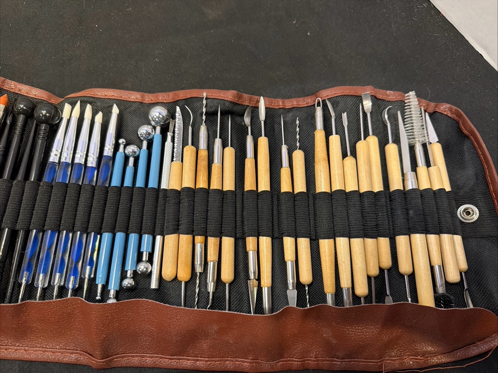 41 Pcs Pottery & Clay Sculpting Tools Set, Double Sided Carving Tools W/ Carry