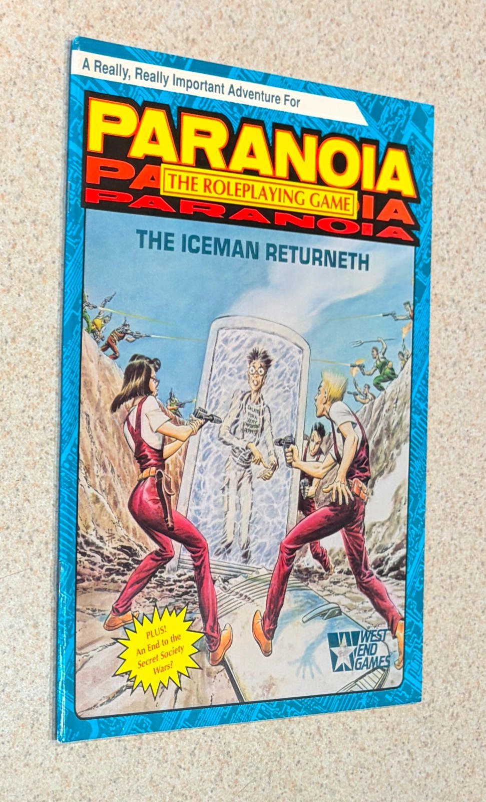 PARANOID Science Fiction RPG (West End 1989) -- The Iceman Returneth Module