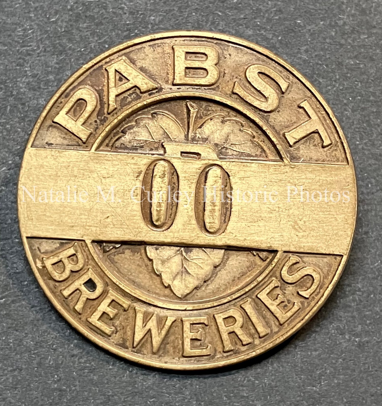 1940s WWII Pabst Brewery Salesman Sample Employee Badge