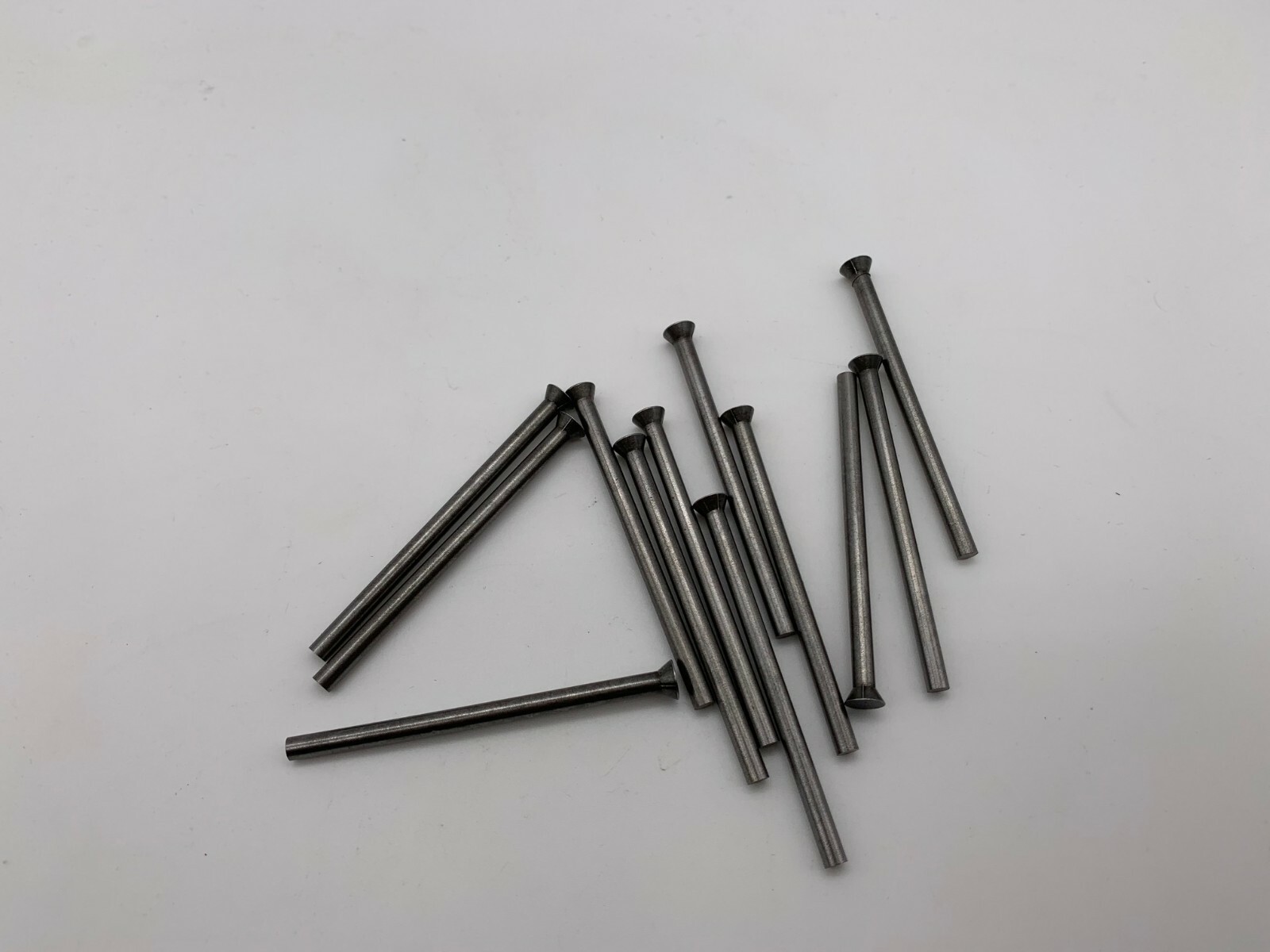 Royal .120 X  2" Long Bevel Headed Punches, Tool Steel Lot Of 12 Pieces