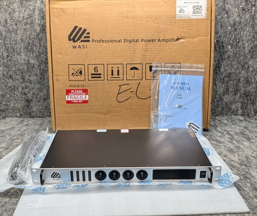 WASI W-4400 Touring Power Amplifier / 3 Year Warranty (Assembled In USA)🔥New🔥