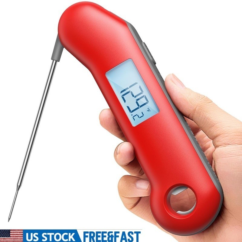 Instant Read Meat Thermometer 0.5s Fast Accurate Digital Kitchen IP67 Waterproof
