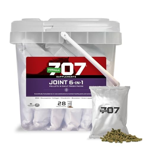 Formula 707 Joint 6in1 Equine Supplement for Horses - Green-Lipped Mussel, MSM