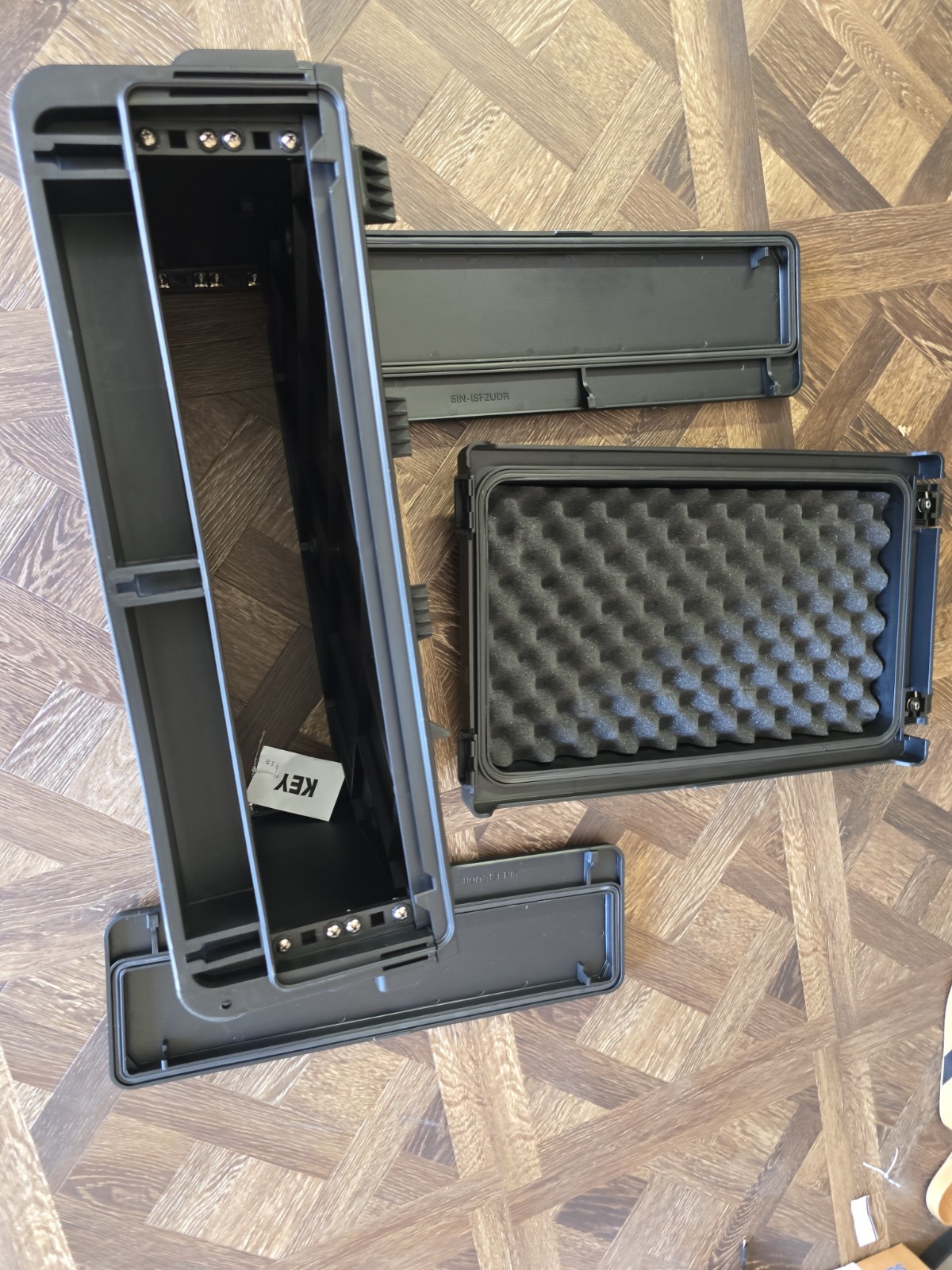 SKB Injection-Molded 2U ISeries Studio Flyer Rack Case Handle Wheels