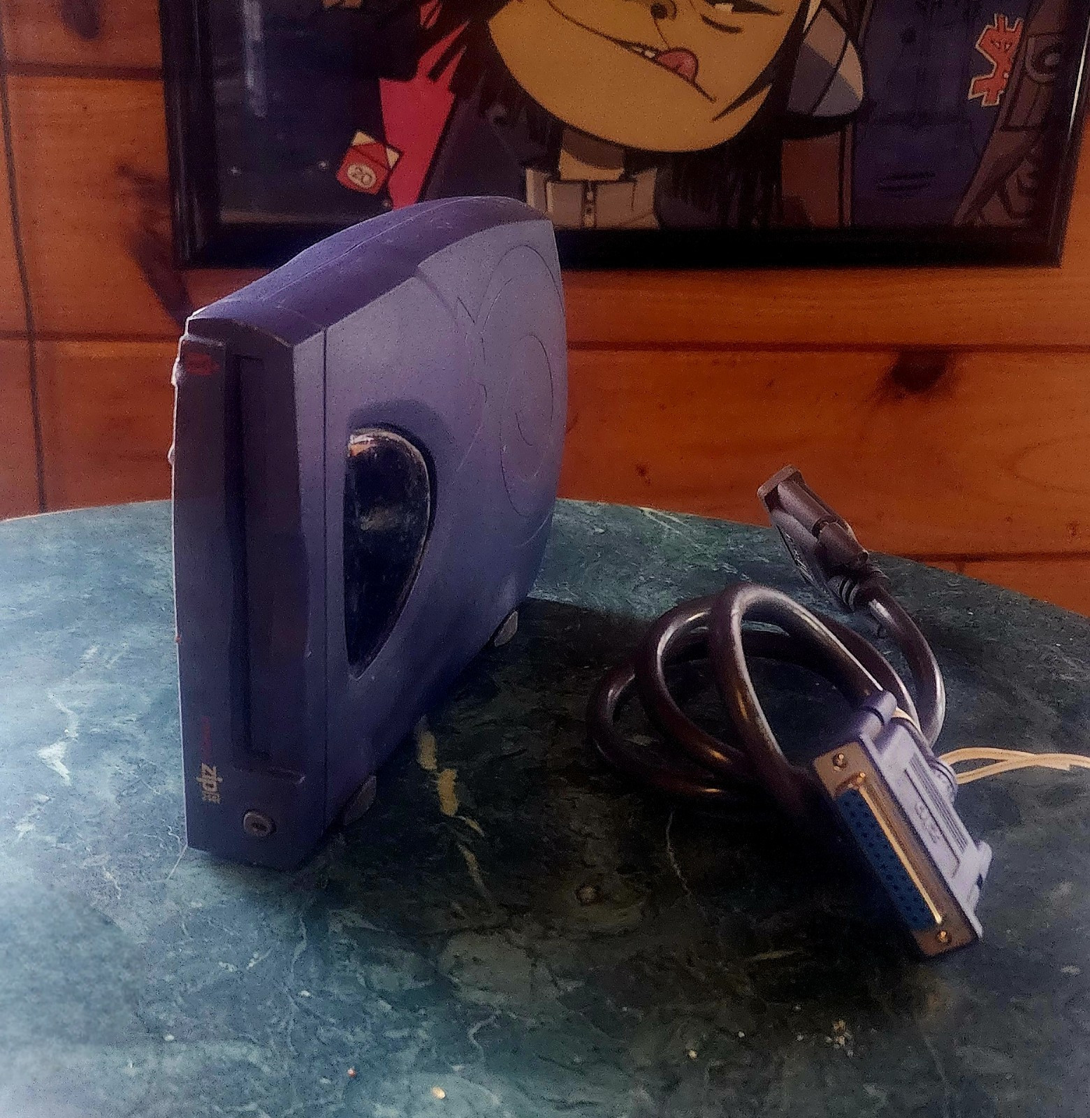 Iomega Zip250 External Drive 🦕 Parallel Version w/Cable & Power Supply 🦖 Works