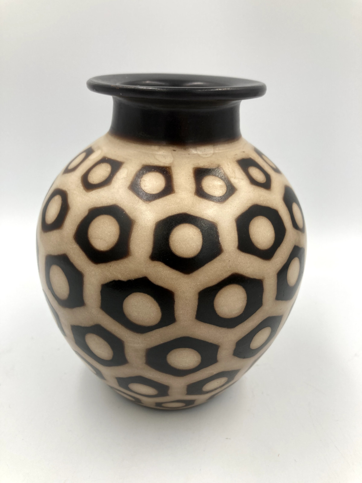 peruvian ceramic vase - 6" chulucanas/segundo carmen (marked) - EXC cond too...