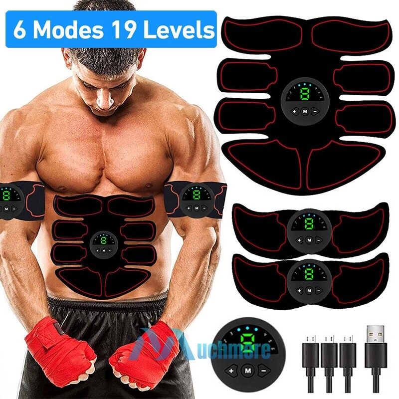 Portable Rechargeable Muscle Stimulator Massager Beauty Body Fitness Instrument