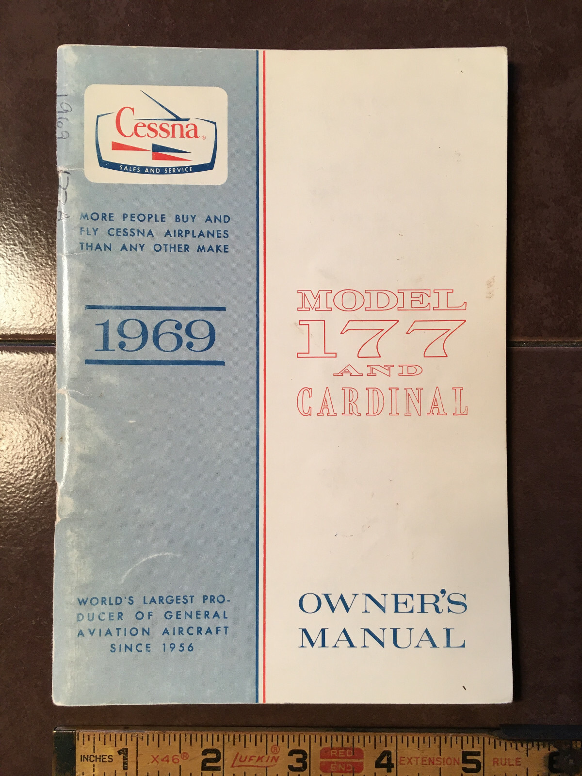 1969 Cessna 177 Cardinal Owner's Manual