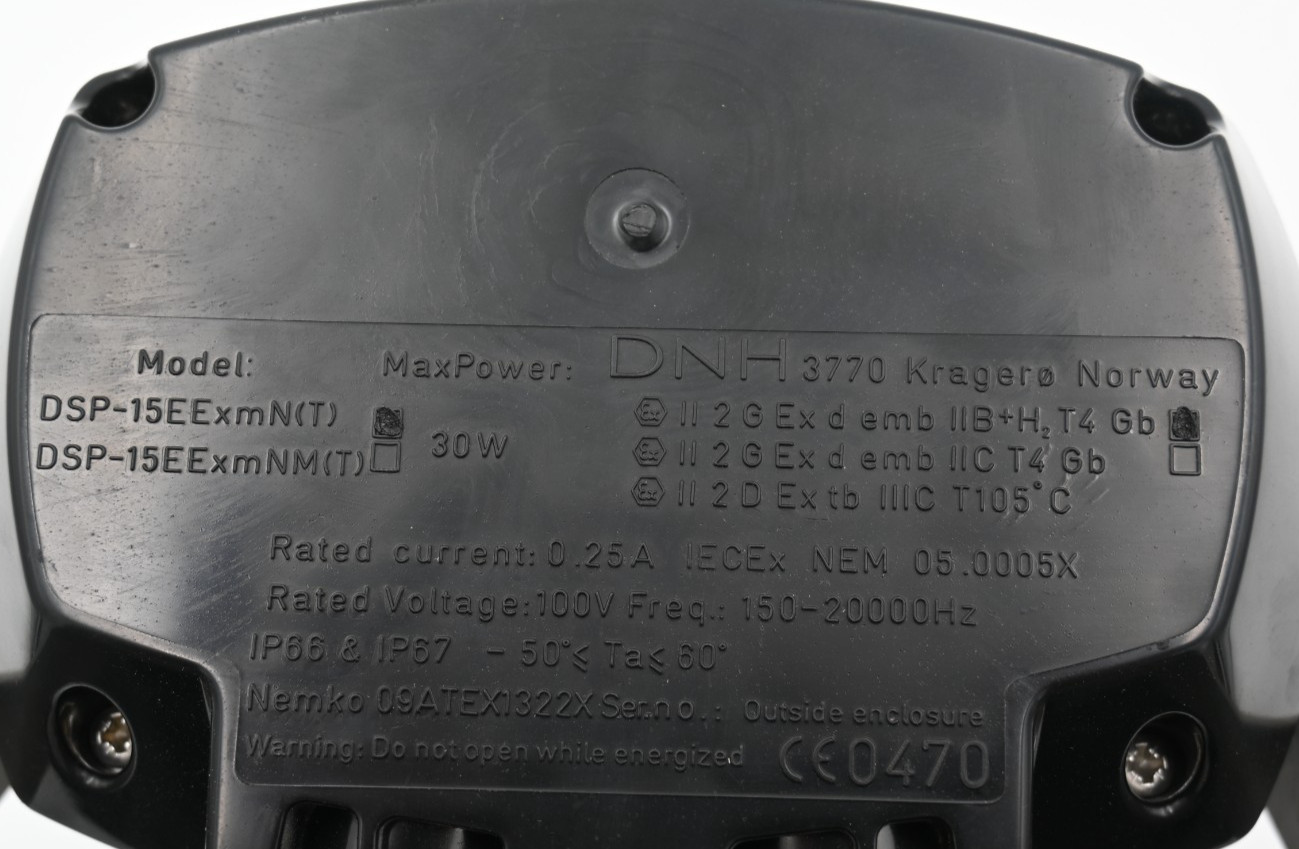 DNH 210759 DSP-15EEXMNT Explosion Proof 15W Horn Speaker