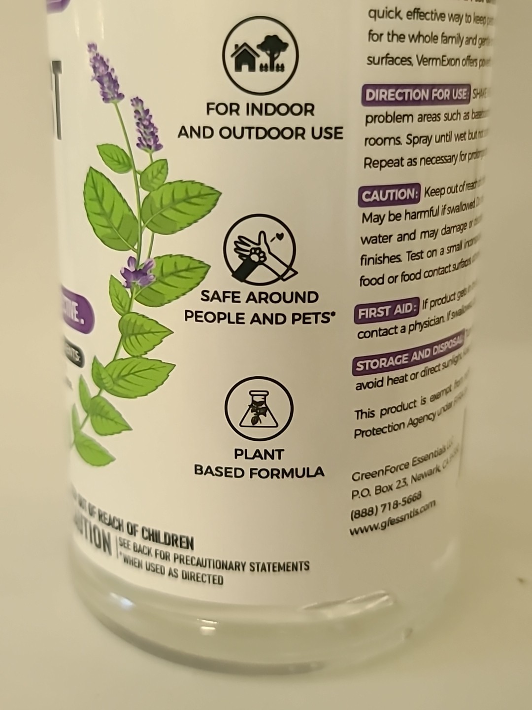 PEPPERMINT OIL Insect & Pest Control Spray – 16Oz NATURAL PLANT-BASED Bug Killer