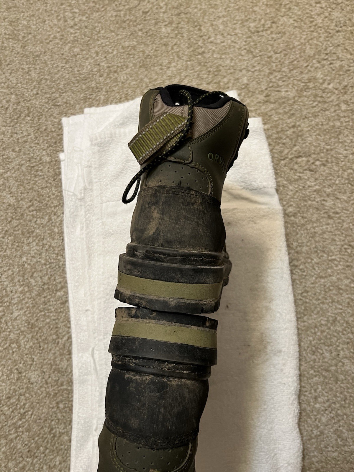 Orvis Encounter Fly Fishing Wading Boots 2AYF Size 9 Green