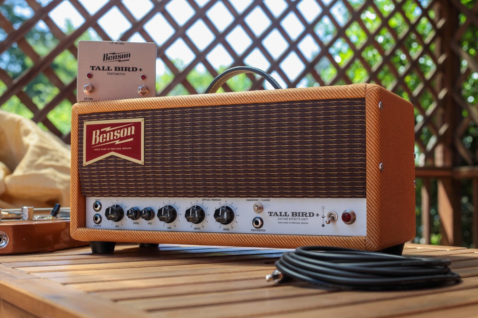 Benson Tall Bird Plus Reverb and Optical Tremolo Tweed *Free Shipping in the US*