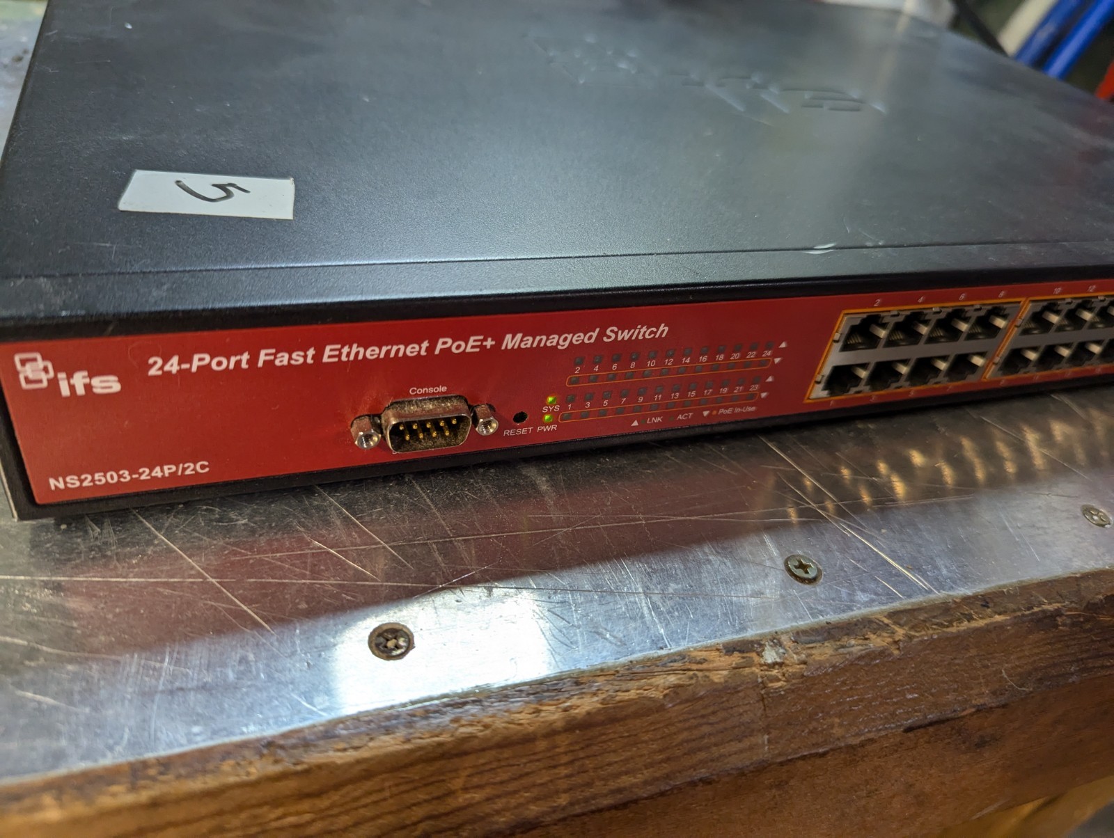 GENUINE INTERLOGIX NS2503-24P/2C 24-PORT FAST ETHERNET POE+ MANAGED SWITCH