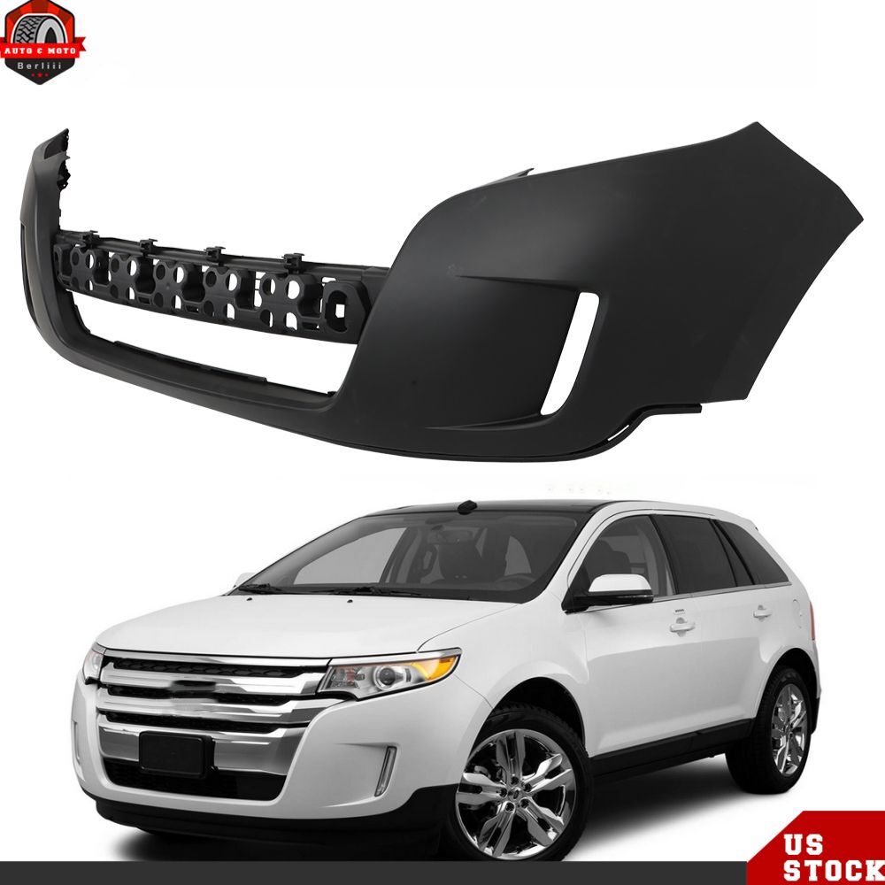 For Ford Edge 2011 2012 2013 2014 Front Bumper Cover Fascia Primed Black Plastic