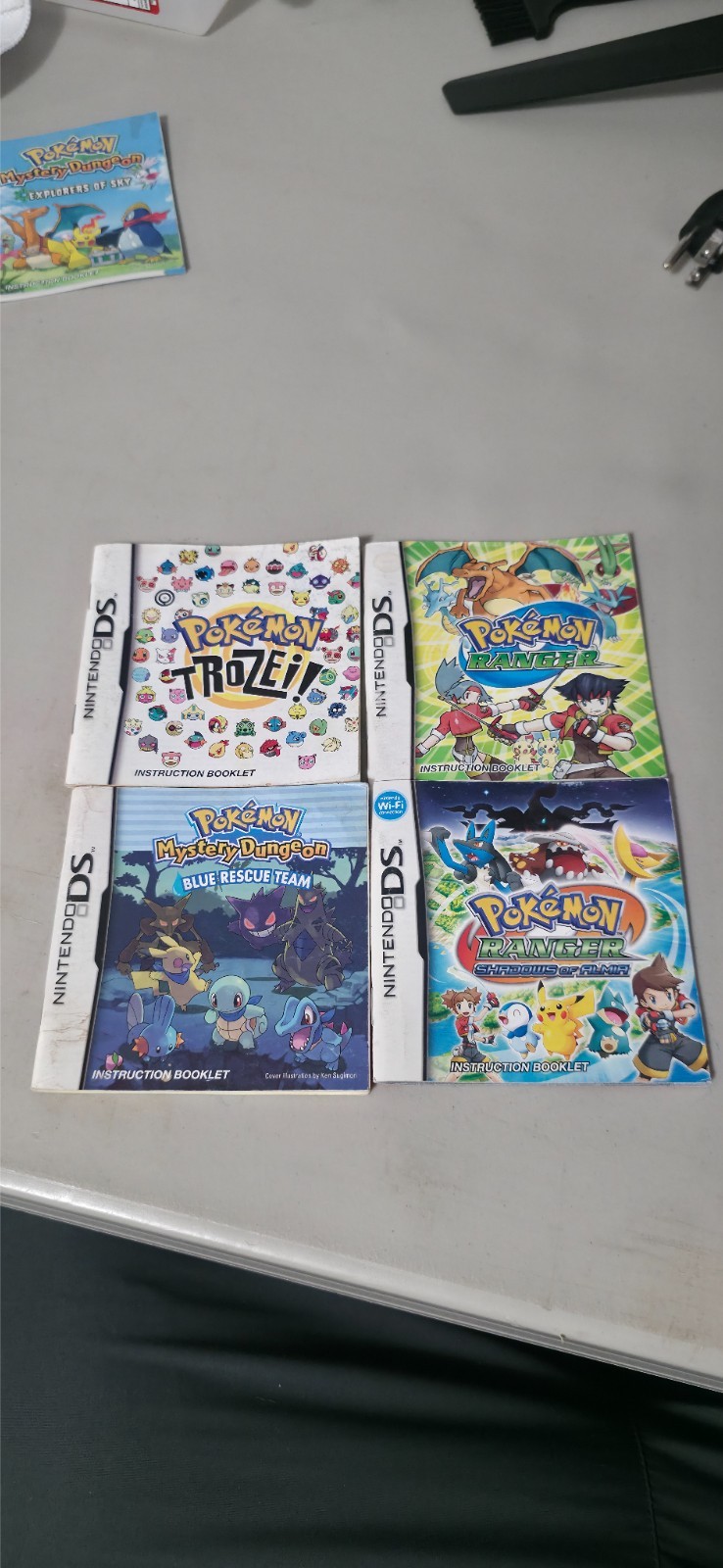 Nintendo DS 3DS Pokemon  Manual ONLY - Lot of 4