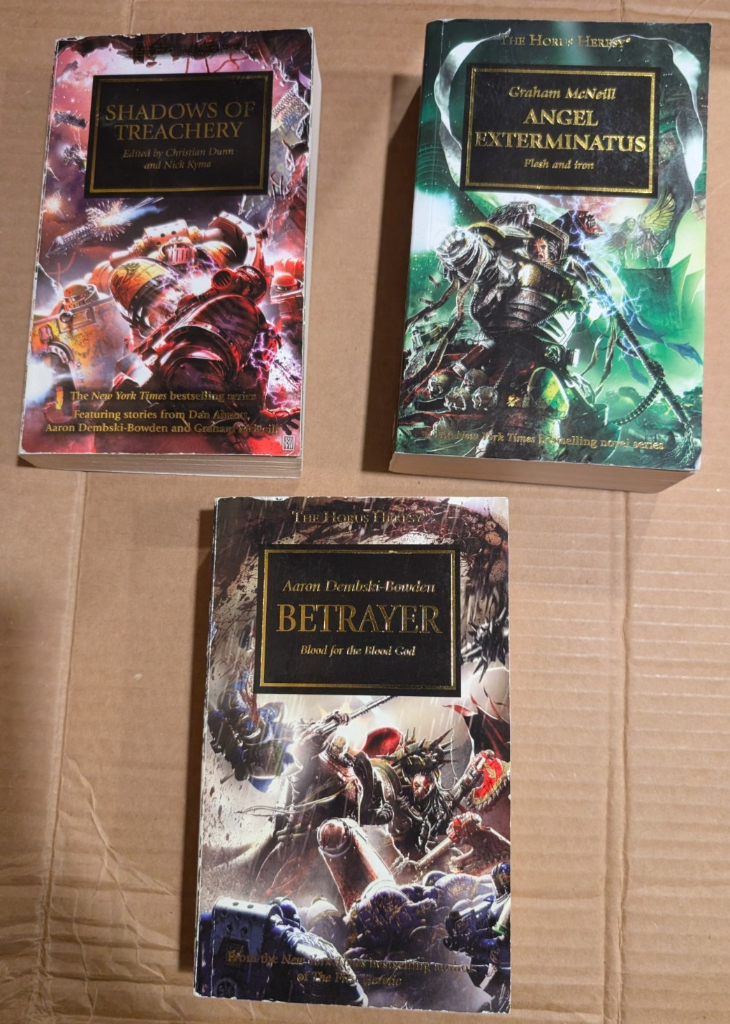 Angel Exterminatus Shadows of Treachery Warhammer The Horus Heresy All 3 Books!