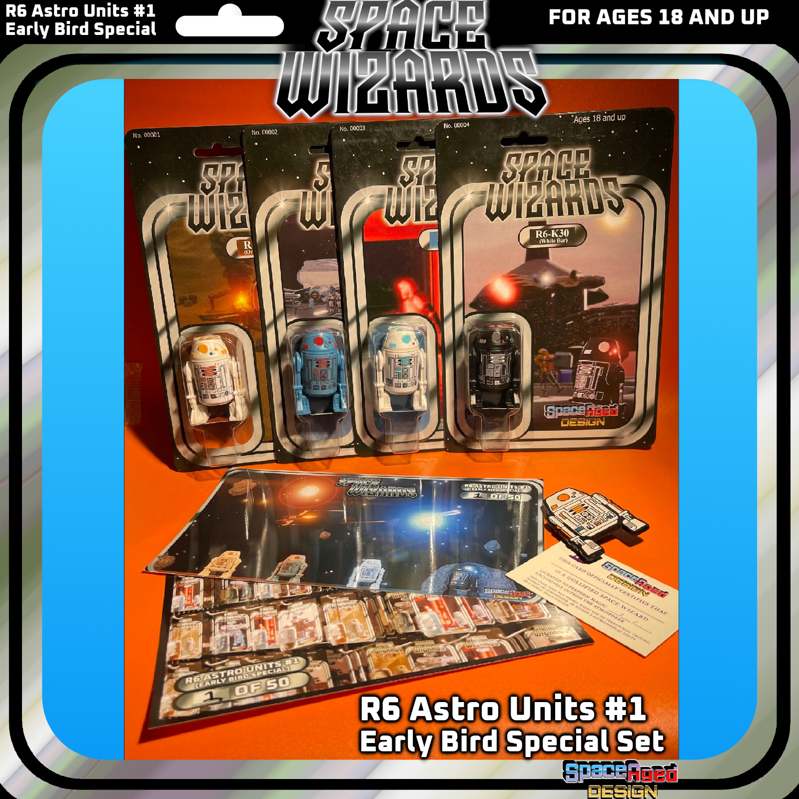 Cardback Editions | Space Wizards R6 Astro Units #1 Complete Set