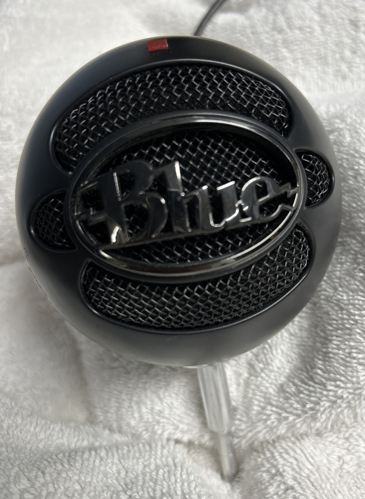 Blue Snowball iCE USB Microphone Black w/ Knox Gear Pop Filter & Boom Arm Tested