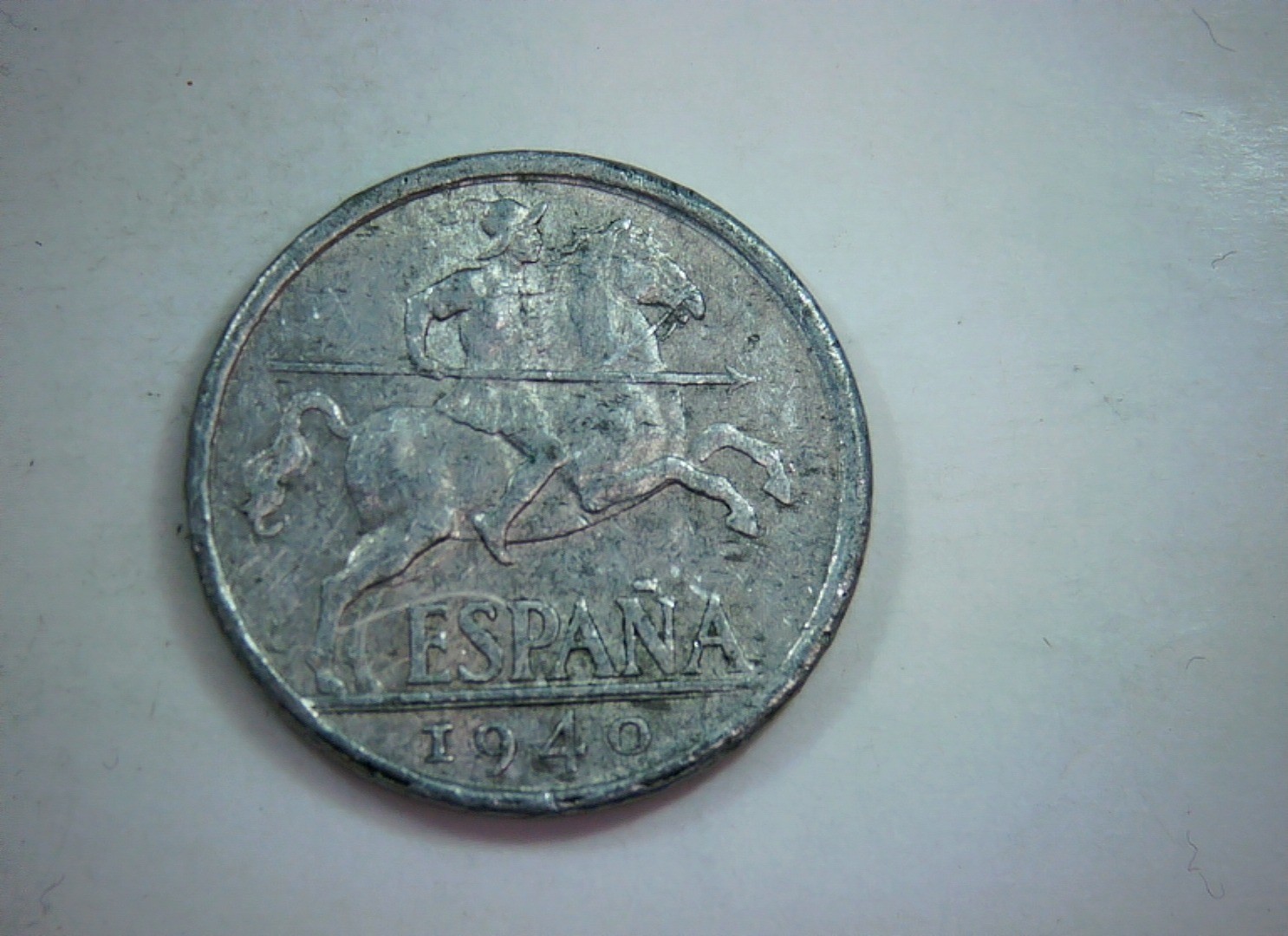 Spain 1940 10 Centimos Spain 10 Céntimos (Franco era, horseman) Coin
