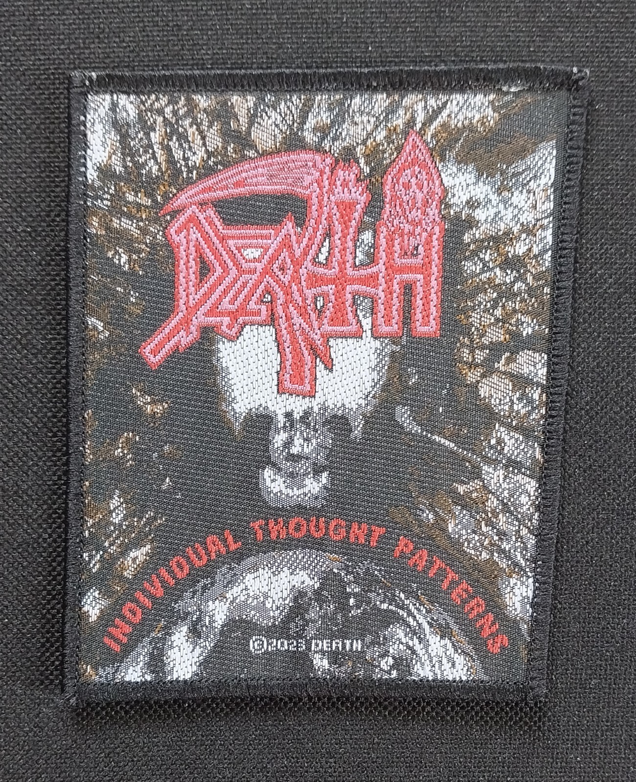 DEATH ~ Individual Thought Patterns LICENSED Woven Band Battle Jacket PATCH