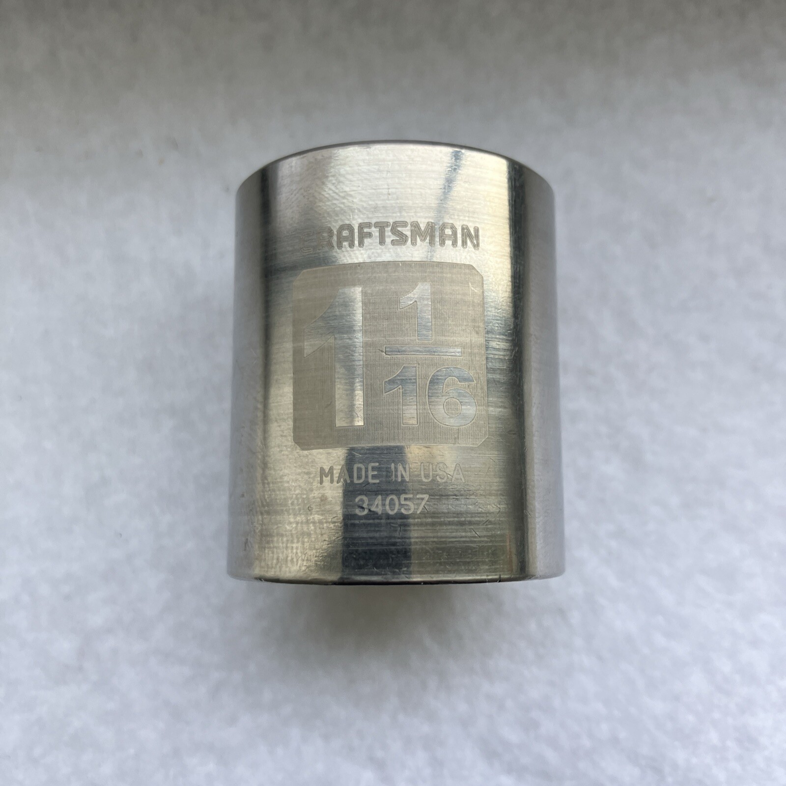 Craftsman 34057 1/2 drive Shallow Socket 1 1/16 Chrome USA Lifetime Warranty