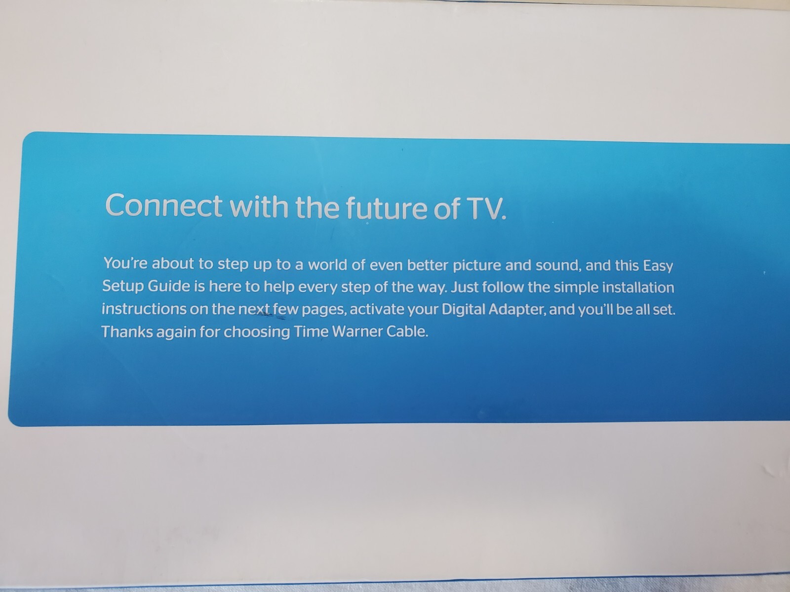 Time Warner Cable Digital Adapter HD Easy Setup Kit HD-DTA100u