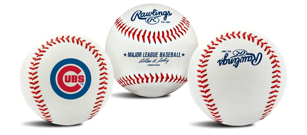 Chicago Cubs Rawlings "The Original" Team Logo Baseball