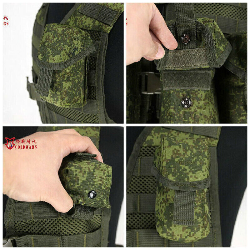 Stock IN US! Russian Tactical 6SH117 Molle Bag Emr Combat Equipment Replica Vest