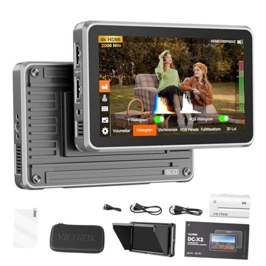 DC-X2 6 inch Touchscreen Camera Field Monitor 4K HDMI Video Monitor with