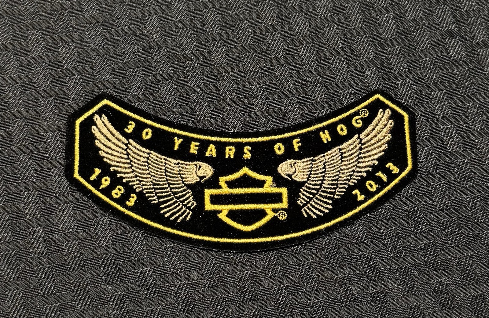 Harley Davidson 30 Years HOG 2013 Rocker Patch