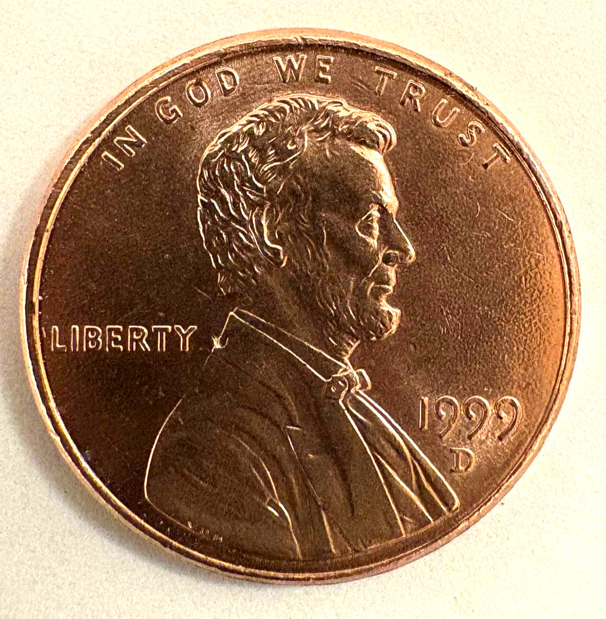 "Rare" 1999 D Lincoln Penny,