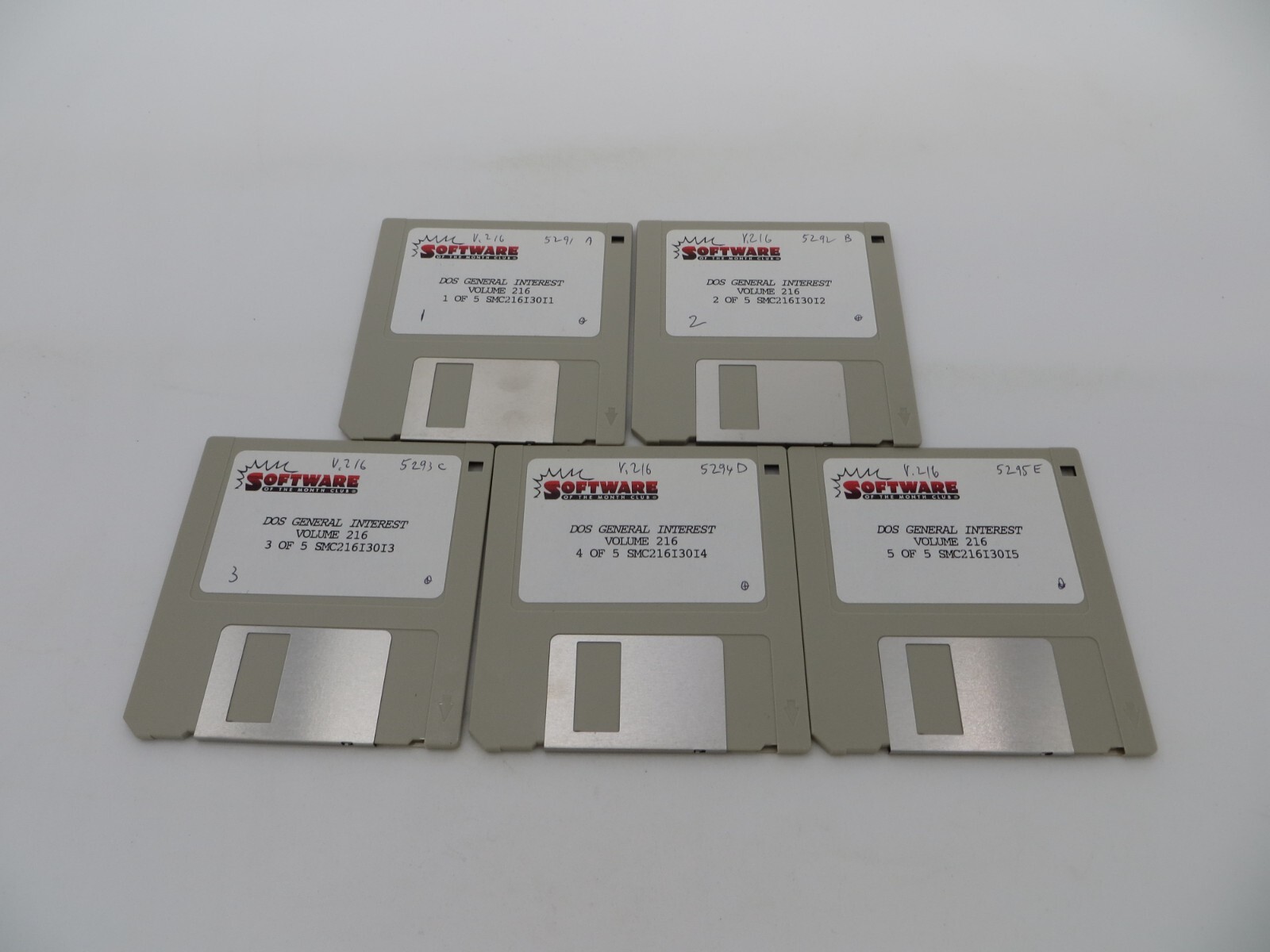 Software of the Month Club 3.5" Floppy Disk's Volume 216 DOS General Interest