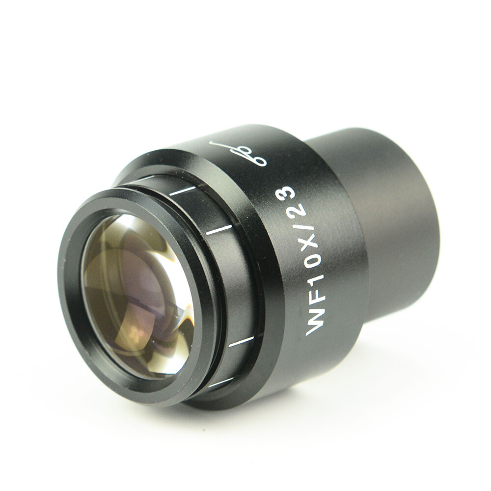 10X Microscope Eyepiece 30mm High Eyepoint Ocular Diopter Adjustable Wide Field