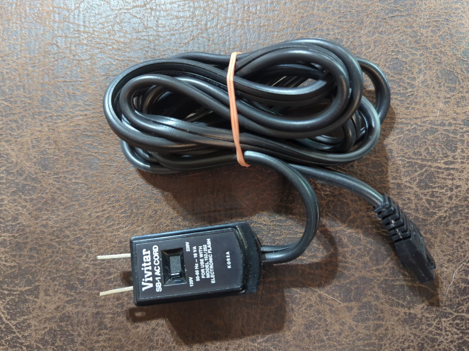 Vivitar SB-1 AC Power Cord for  Models 152|252|253 Electronic Flash