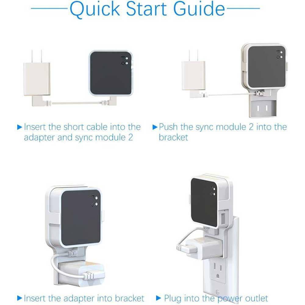 Compact Outlet Mount for Sync Module, No Messy Wires, Indoor and Outdoor Use