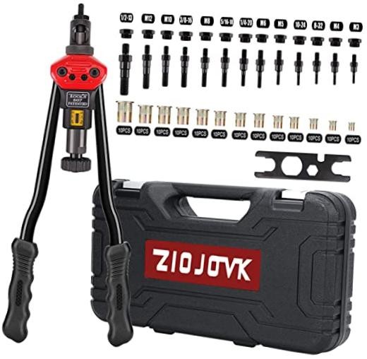 Professional 16" Rivet Nut Tool Setter Kit - 13 Metrics - Includes 16" Nut Tool