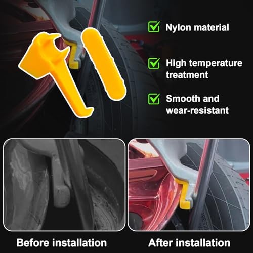 6 Sets Car Tire Changer Plastic Insert, Wheel Rim Edge Protector Tool for
