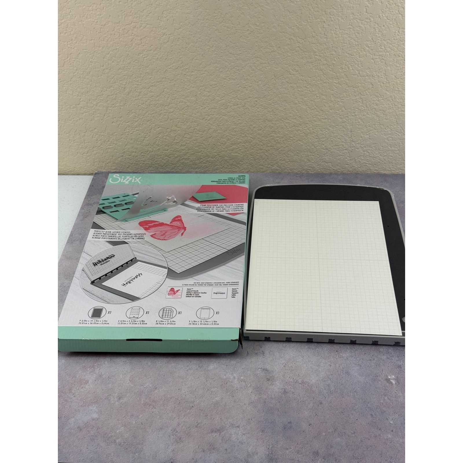 Sizzix Stamp and Stencil Tool 664896 NEW OPEN BOX