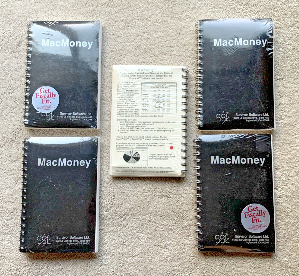 Vintage MacMoney software for Mac; sealed, old stock