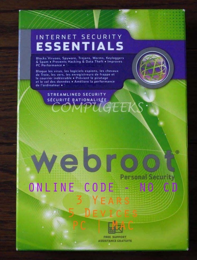 Webroot Antivirus 2026 | 3 Years 5 Devices | Instant Email Code (no CD)🔥
