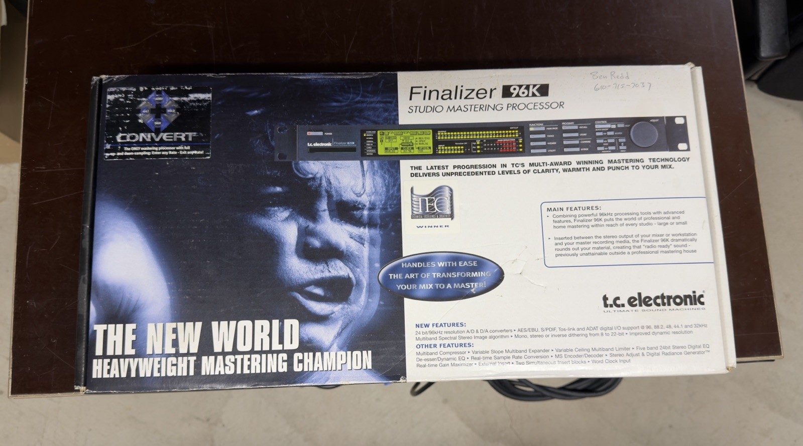 TC Electronic Finalizer 96K Mastering Processor w/ PCMCIA Card & Original Box
