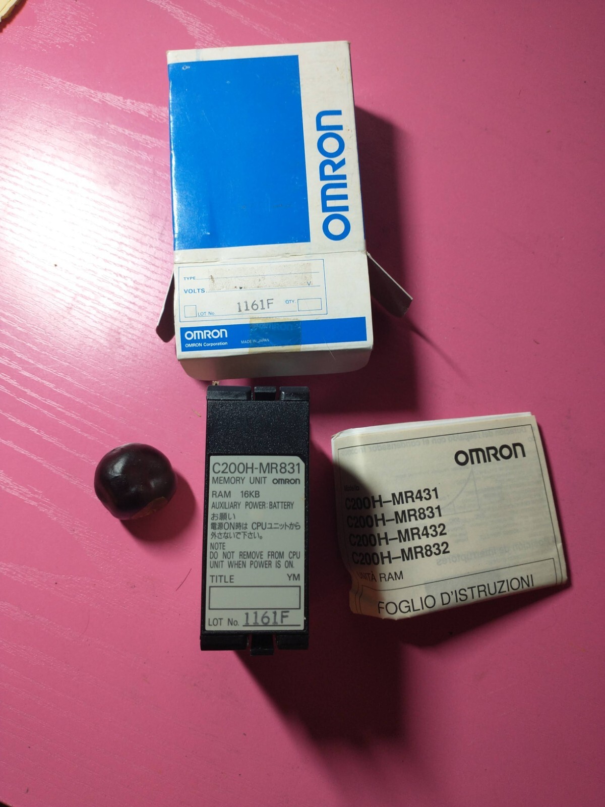 Omron C200H-MR831 & Memory Unit & INDIVIDUAL ITEM