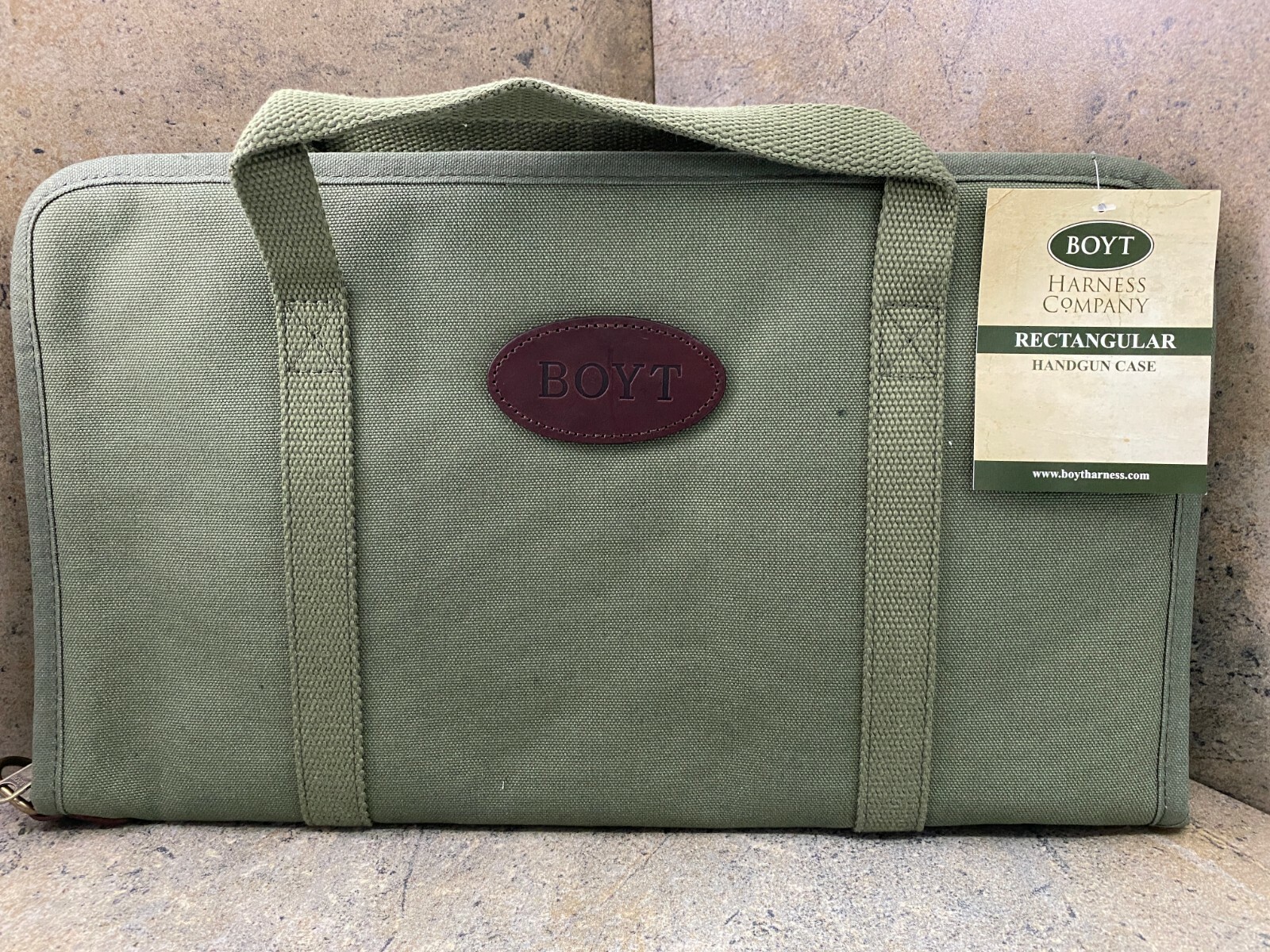 Boyt Harness Rectangular Handgun Case 16"x10" OD Green PP66  0PP660009