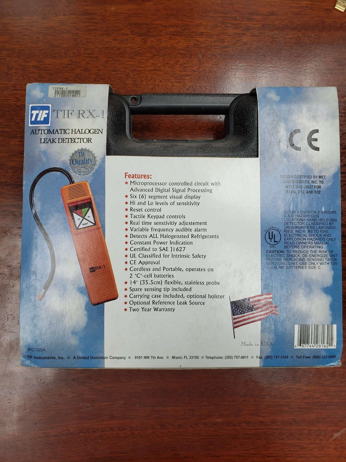 TIF RX-1 Automatic Halogen Leak Detector