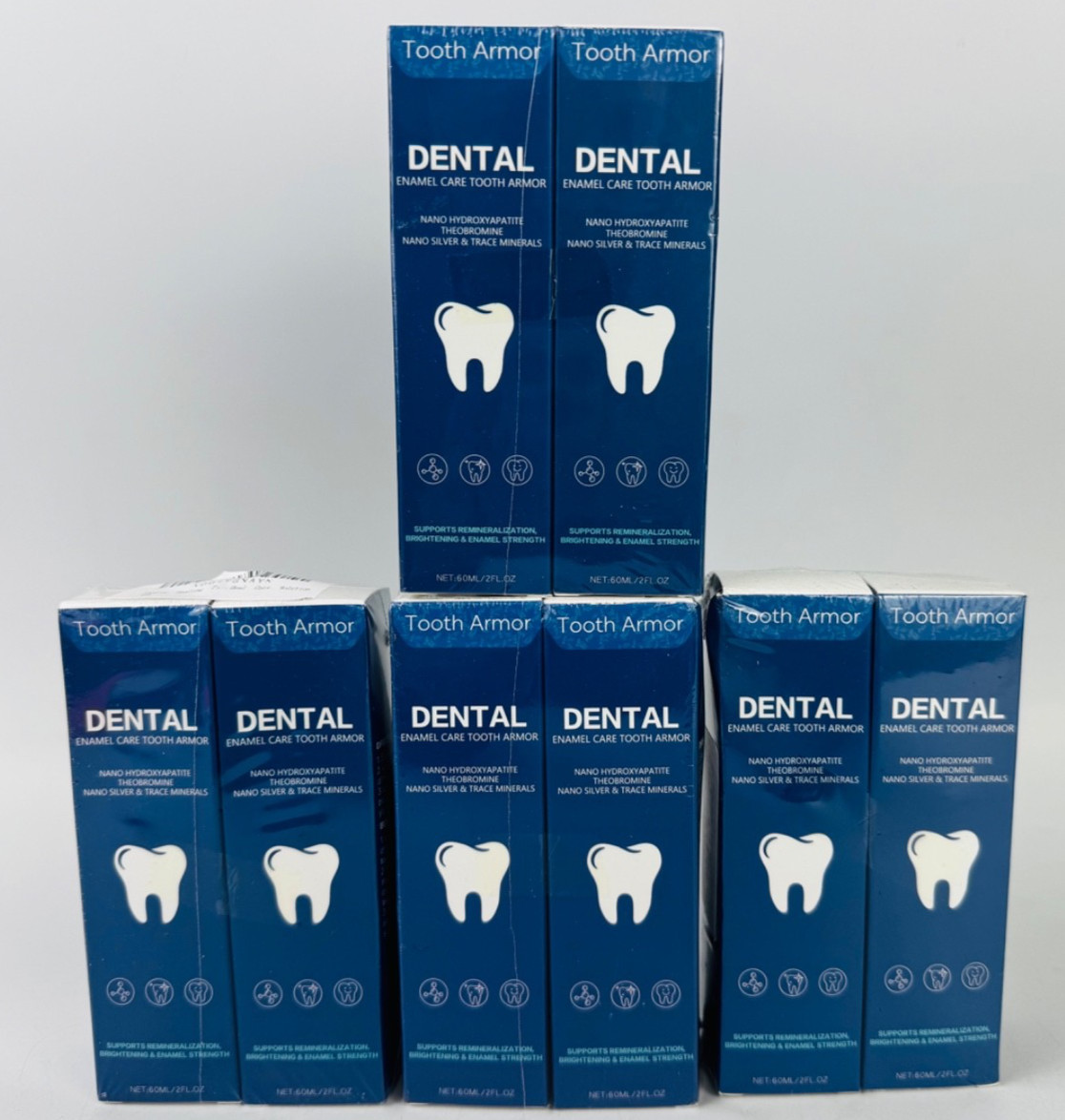 Dental Enamel Care Tooth Armor Brightening & Enamel Strength 8 Bottles EXP 01/29