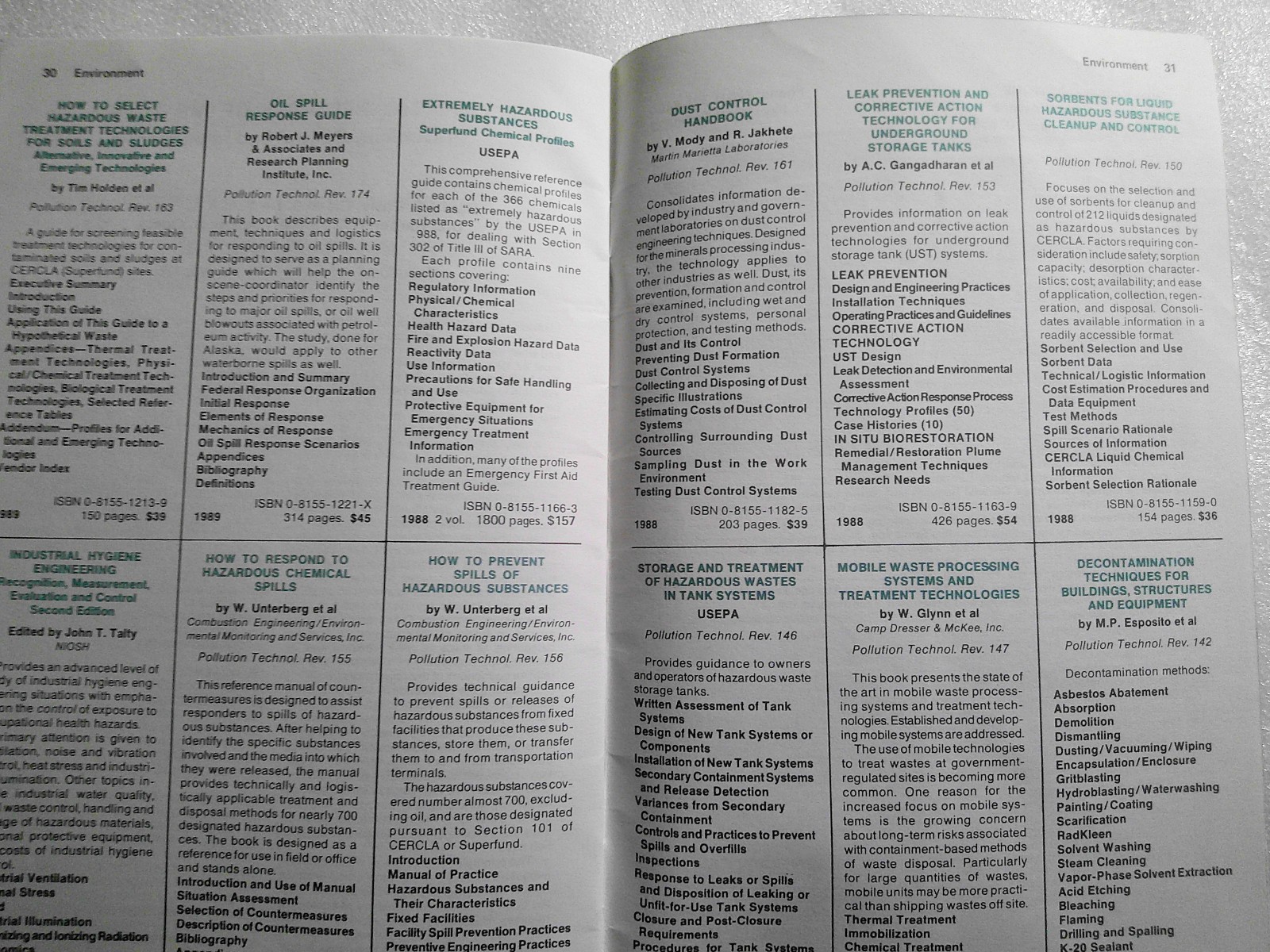 1990 Noyes Publications Chemical Engineering Catalog