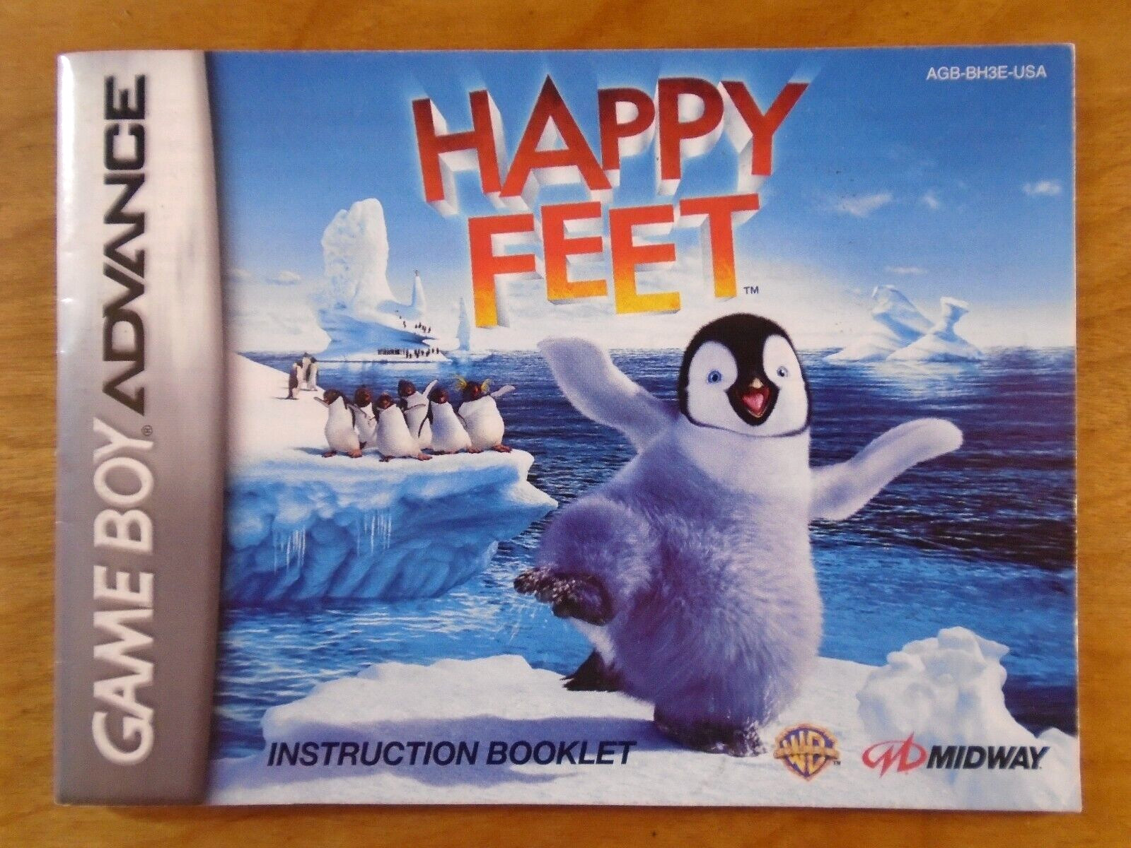 Happy Feet Nintendo Game Boy Advance Manual Only ~ Instruction Booklet