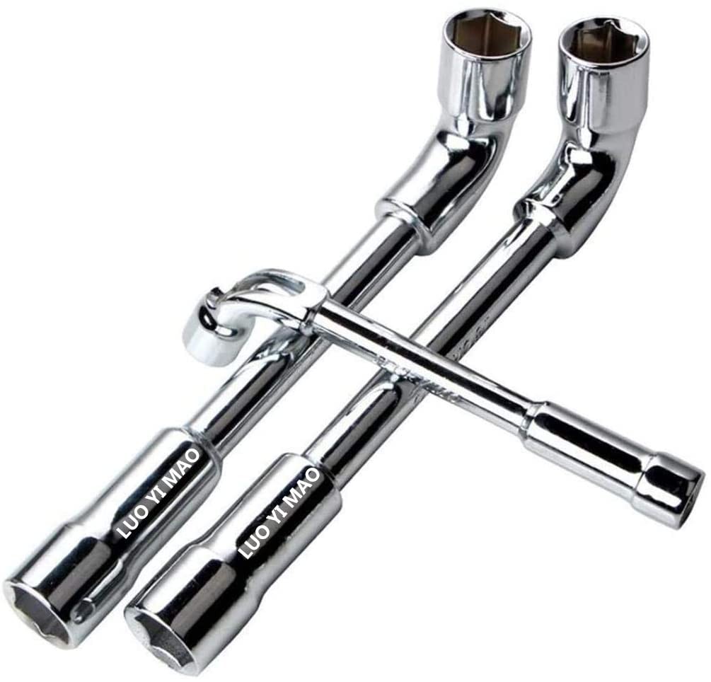LUOYIMAO Metric L Shaped Angled Hex Socket Wrench, 8mm TO 8mm, Silver